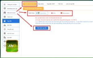 Nạp tiền Xin88 qua I-Banking đơn giản